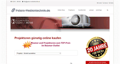 Desktop Screenshot of peters-medientechnik.de